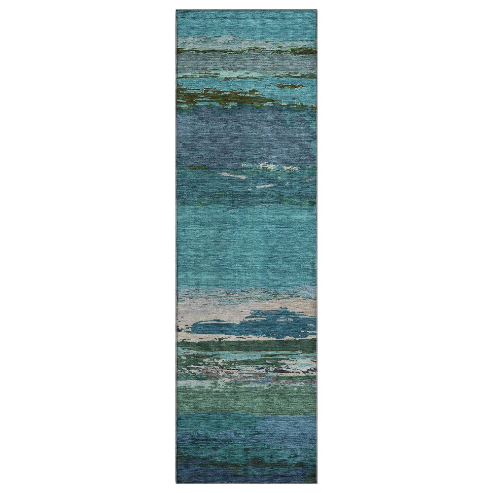 Dalyn Rug Company Trevi 2"3" x 7"6" Teal Runner, , large