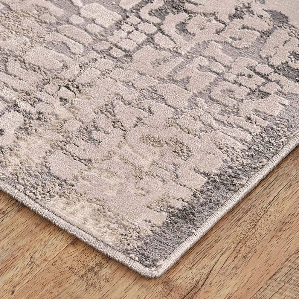 Feizy Prasad 3683F 5&#39; x 8&#39; Gray Area Rug, , large