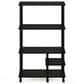 HOMLUX Turn-N-Tube 4-Tier Kitchen Storage Cart in Americano and Black, , large