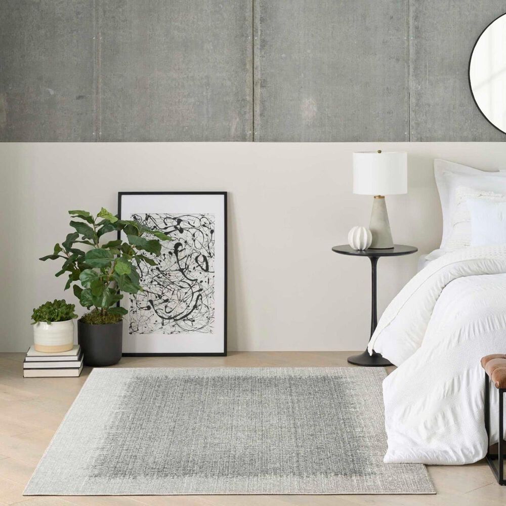 Nourison Grand Street Light Grey 3&#39;11&quot; x 5&#39;11&quot; Area Rug, , large