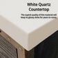 Lexora Home Norwalk 36" Single Bathroom Vanity in Brown Oak with White Quartz Top, Rectangular Sink and 34" Mirror, , large