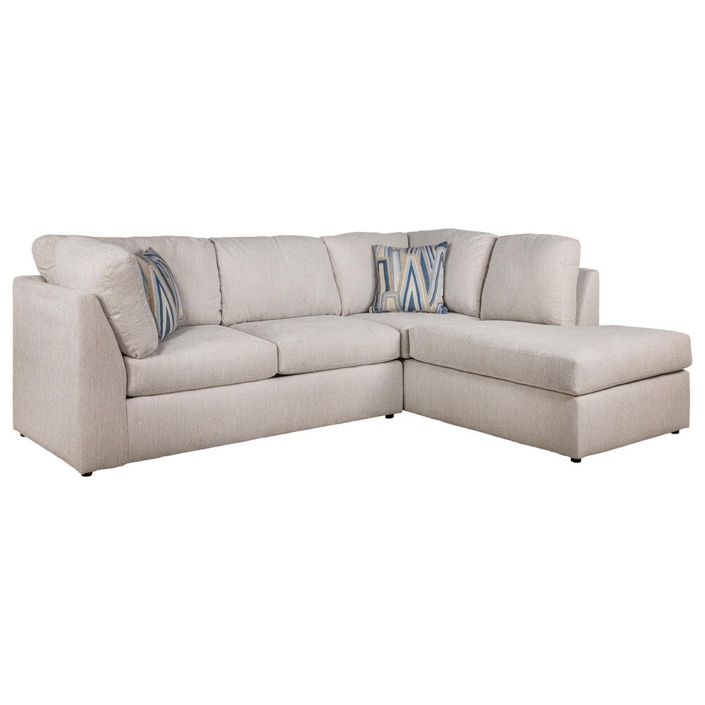 Pennycross Haven Stationary Full Sleeper with Chaise in Parchment, , large