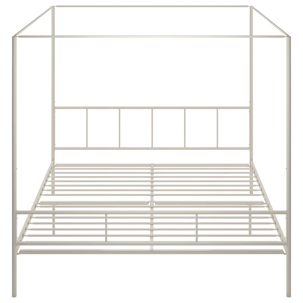 Novogratz Marion King Canopy Bed in White NFM