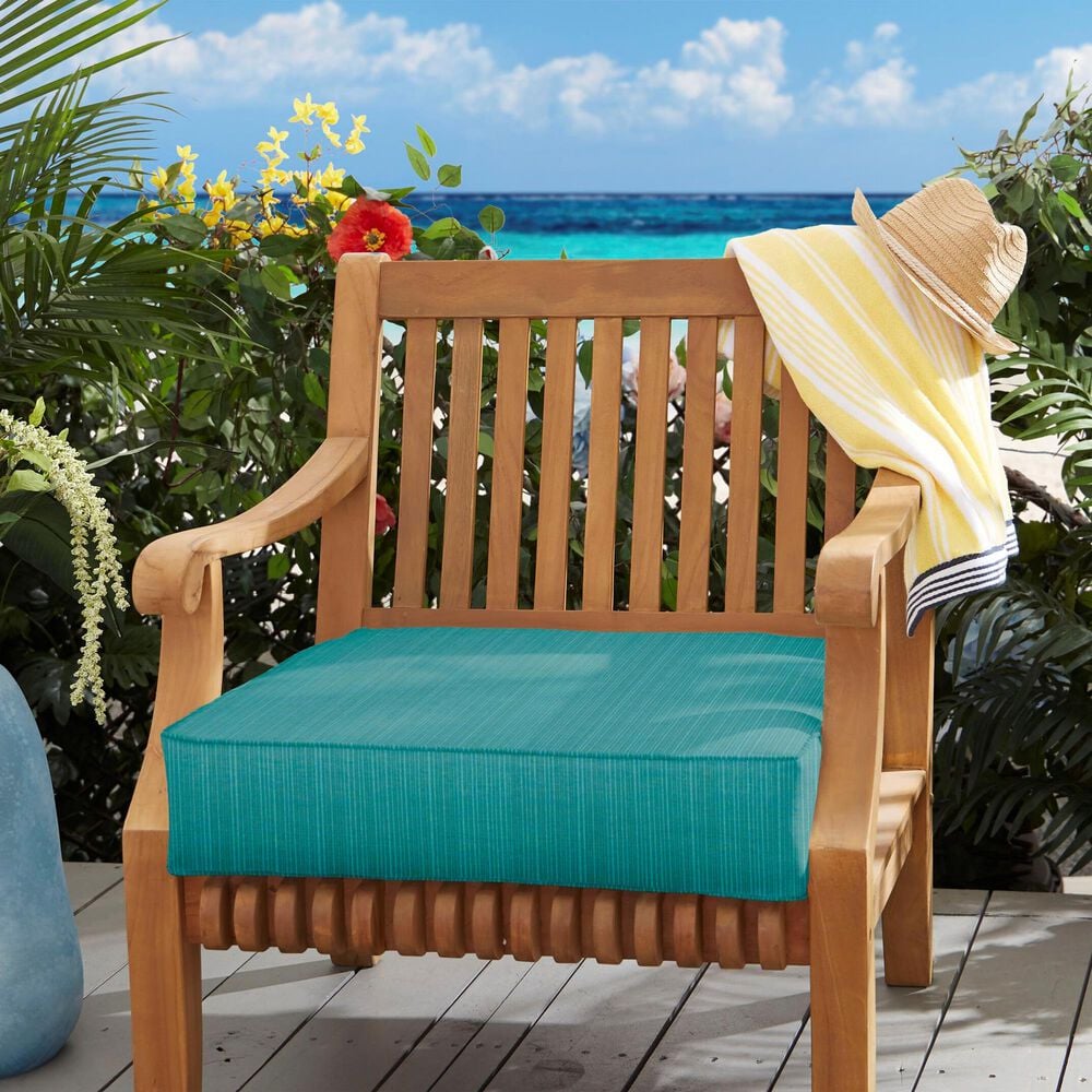 Sorra Home Sunbrella 22.5" Deep Seating Cushion in Dupione Deep Sea, , large