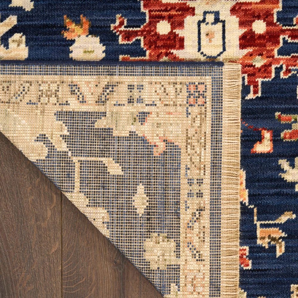 Nourison Antique Bloom Navy 5'6" x 8'6" Area Rug, , large