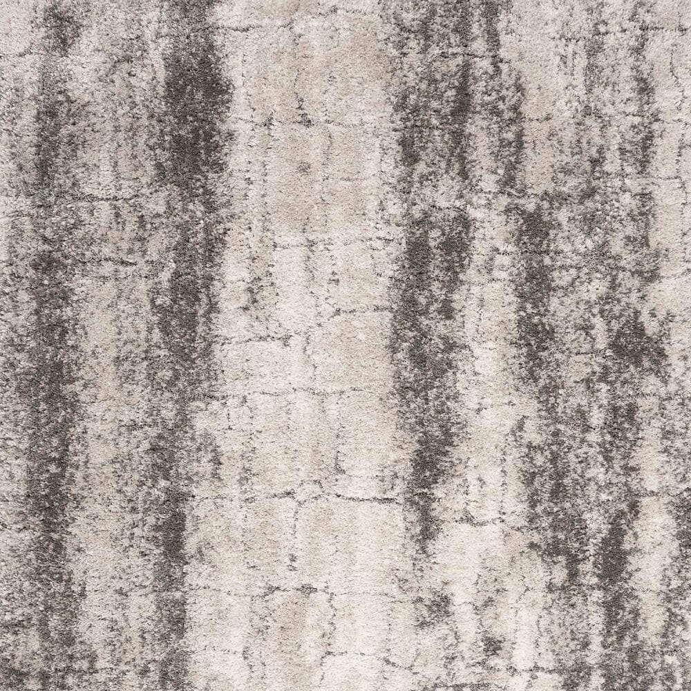 Nourison Dreamy Shag 7&#39;10&quot; x 9&#39;10&quot; Ivory and Charcoal Area Rug, , large