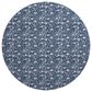 Dalyn Rug Company Soft Essentials Floral Navy 8" Round Indoor/Outdoor Area Rug, , large