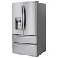 LG 28 Cu. Ft. Capacity 4-Door French Door Refrigerator in Stainless Steel, , large