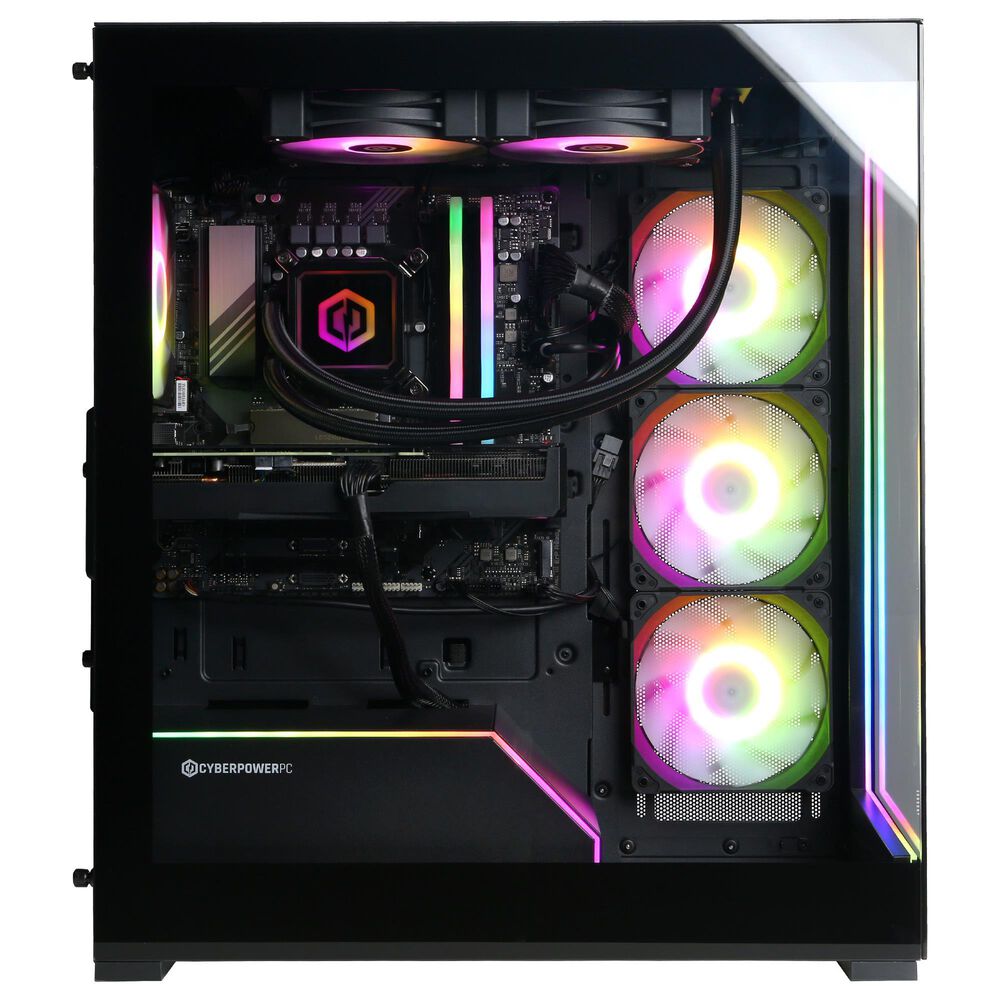 CyberPowerPC Gamer Supreme Gaming Desktop | Intel Core i7-14700F - 32GB RAM - NVIDIA GeForce RTX 5070 Graphics - 2TB SSD in Black, , large