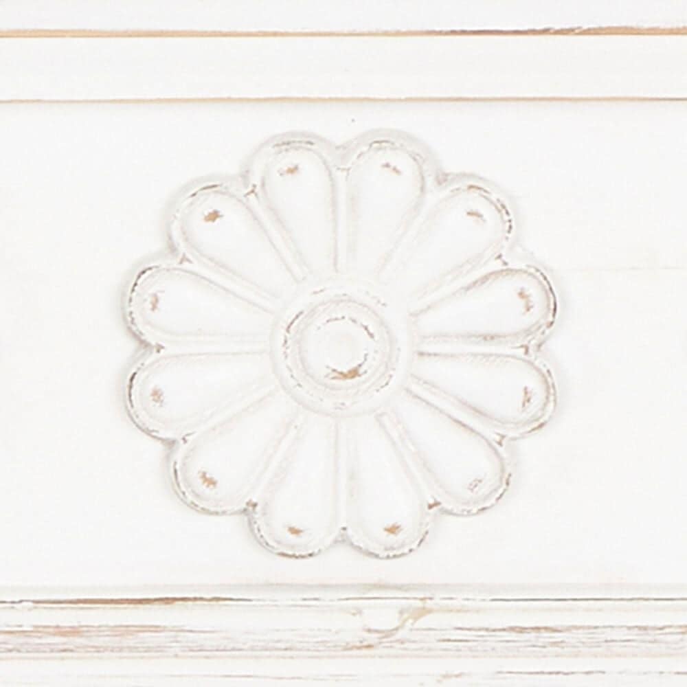 Maple and Jade 60&quot; Wall Shelf in Distressed White and Brown, , large