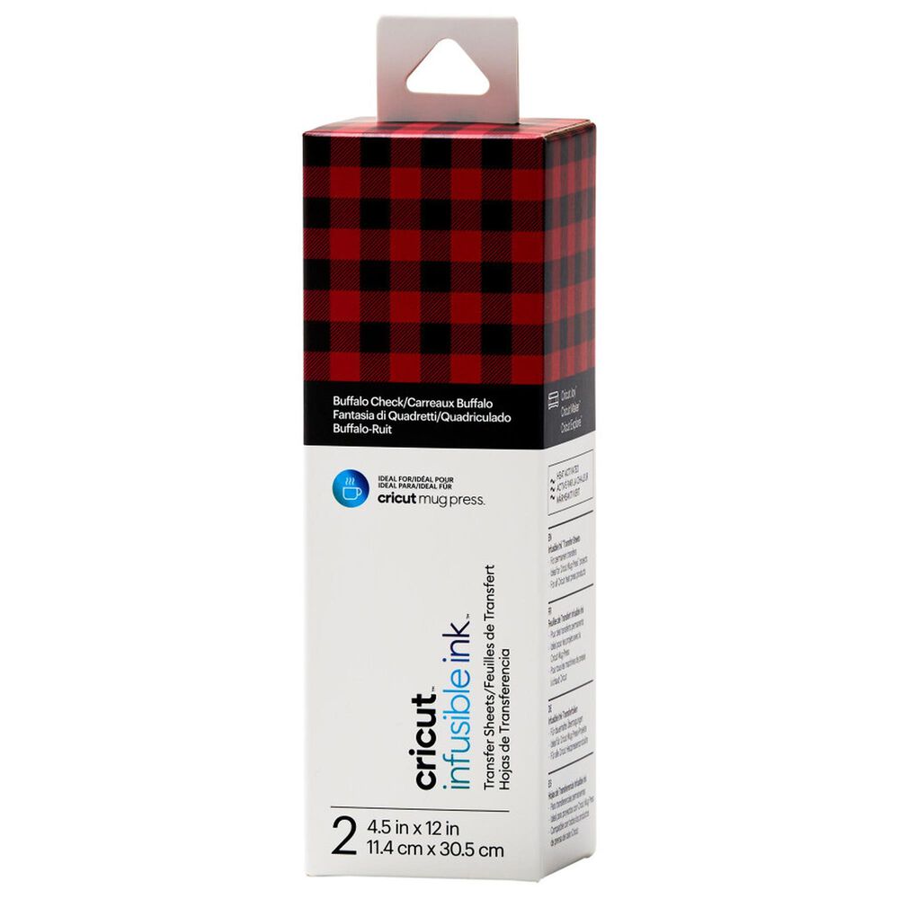 Cricut 4.5" x 12" Infusible Ink Pattern Transfer Sheets in Buffalo Check, , large