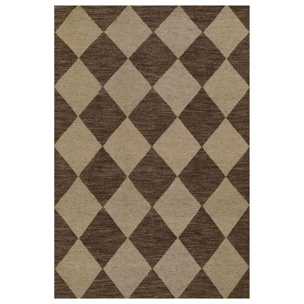 Momeni Willow WLO-4 5" x 8" Brown Area Rug, , large