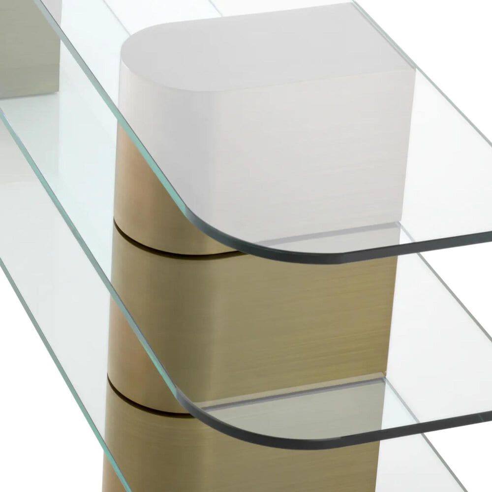 EICHHOLTZ Lunden Console Table in Brushed Brass, , large