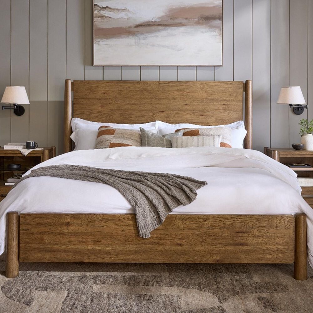 Riverside Furniture Henderson King Platform Bed in Toasted Pecan, , large