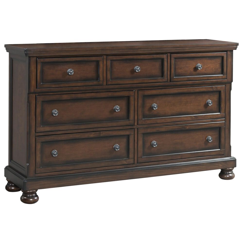 Mayberry Hill Kingston 4-Piece Queen Bedroom Set in Rich Walnut, , large