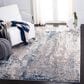 Safavieh Aston ASN718F 5"3" x 7"7" Gray and Navy Area Rug, , large