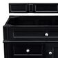 James Martin Vanities Brittany 36" Single Bathroom Vanity in Black Onyx with 3 cm Eternal Jasmine Pearl Quartz Top and Rectangle Sink, , large