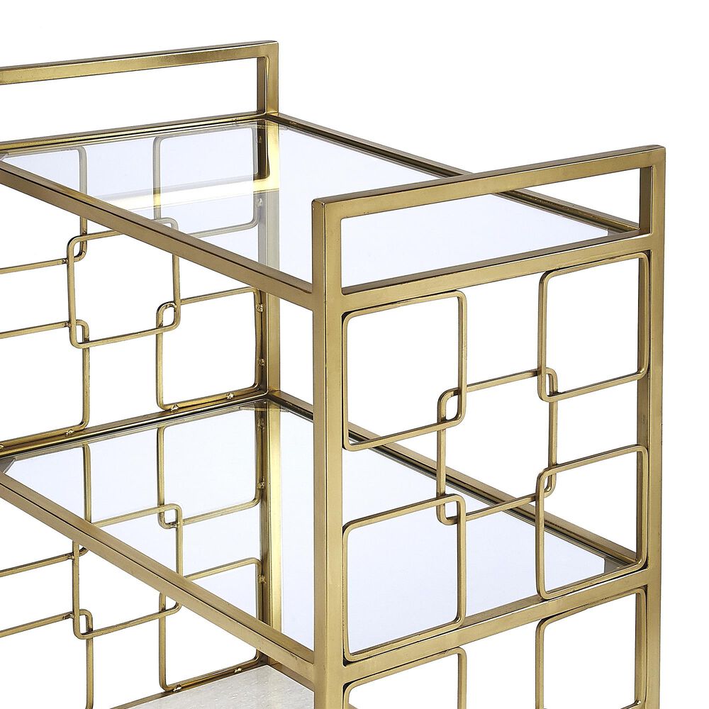 Butler Specialty Company Arcadia Bar Cart in Gold, , large