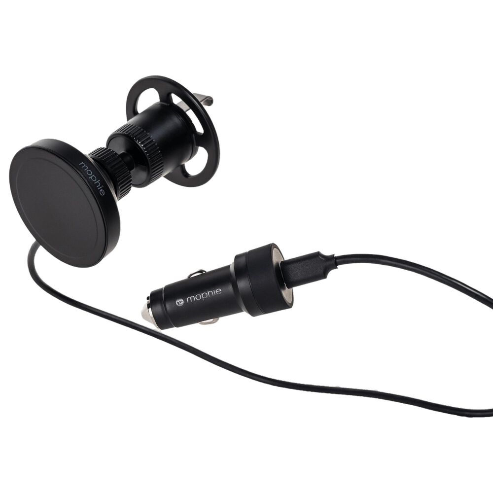 Mophie 15W Snap Plus Wireless Charging Car Vent Mount in Black, , large