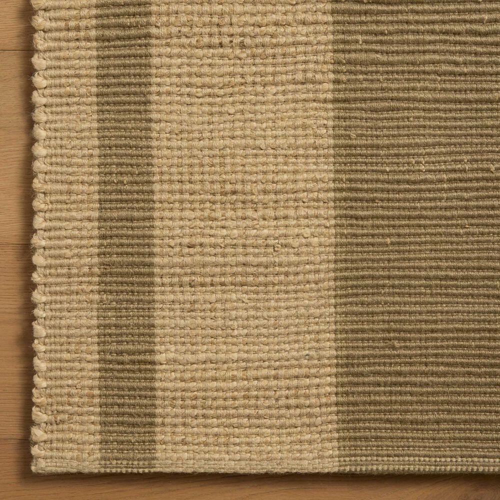 Loloi Weatherstaff Natural and Olive 5' x 7'6" Area Rug, , large