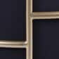 Rta Products Elegant Storage Ottoman with Gold Frame in Black, , large