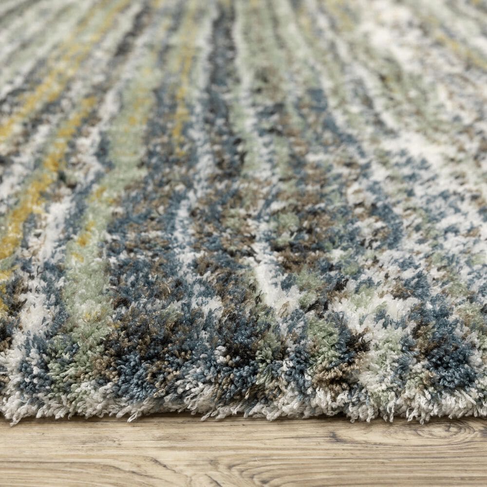 Oriental Weavers Galileo GAL07 Green and Blue 7&#39;10&quot; x 10&#39;10&quot; Area Rug, , large