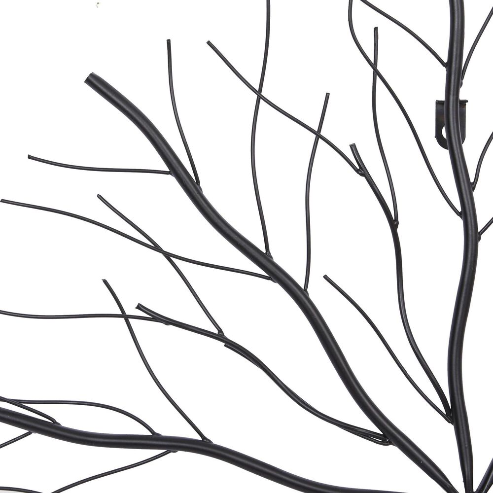 Maple and Jade 24&quot;, 30&quot;, 37&quot; Starburst Home Wall Decor with Branch Inspired Design in Matte Black &#40;Set of 3&#41;, , large