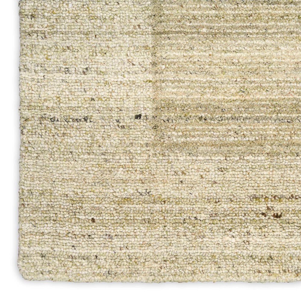 Nourison Ridge Sage and Ivory 5'3" x 7'3" Area Rug, , large