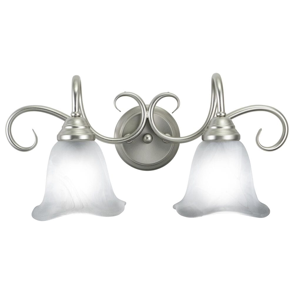 Vaxcel Bella 2-Light Bathroom Vanity Fixture in Brushed Nickel, , large