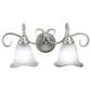 Vaxcel Bella 2-Light Bathroom Vanity Fixture in Brushed Nickel, , large