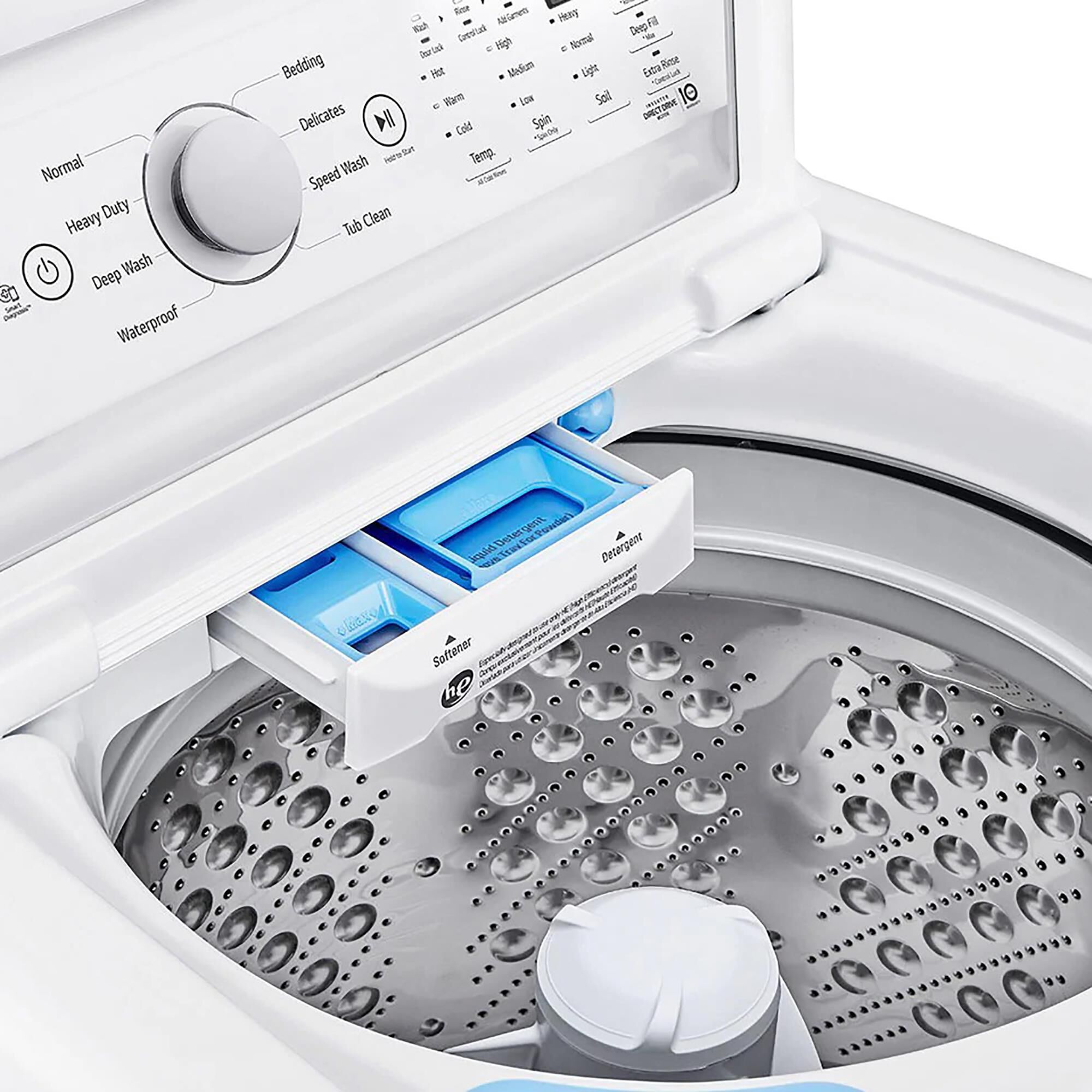 LG 4.8 Cu. Ft. Top Load Washer with 4 Way Agitator and TurboDrum
