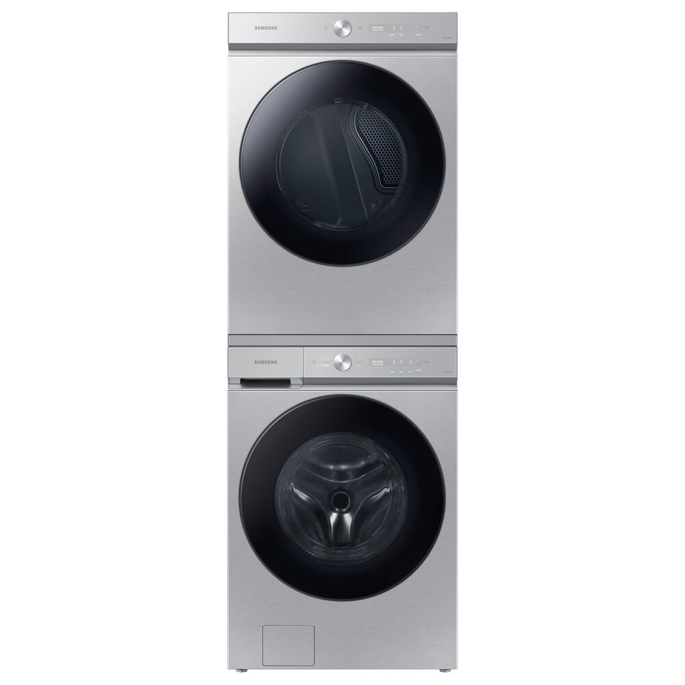 Samsung Bespoke 7.6 Cu. Ft. Front Load Electric Dryer with AI Optimal Dry and Super Speed Dry in Silver Steel, , large