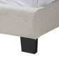 Baxton Studio Vivienne King Upholstered Bed in Light Beige, , large