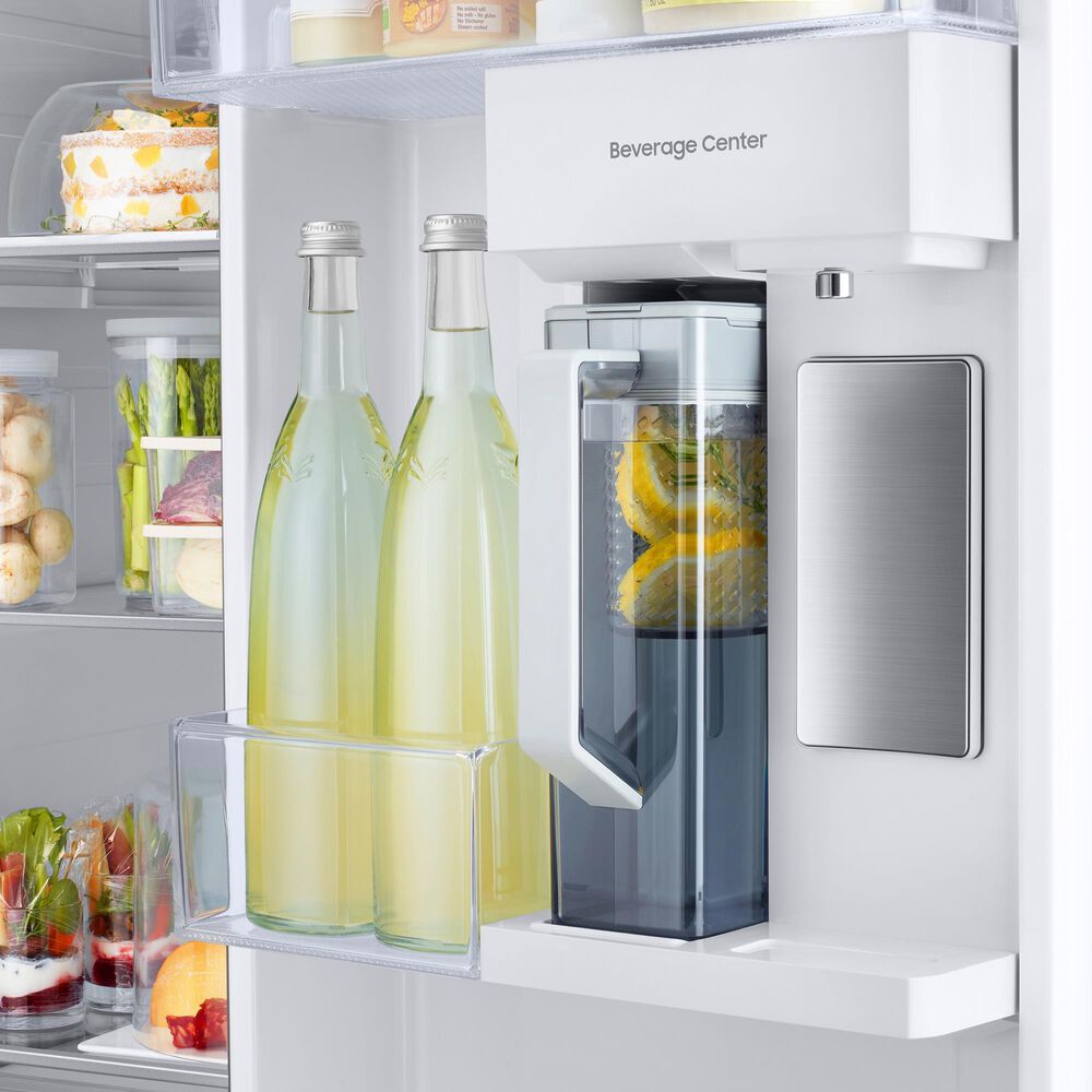 Samsung Bespoke Bespoke Counter Depth Side-by-Side Refrigerator &#40;23 cu. ft.&#41; with Beverage Center In Fingerprint Resistant Stainless Steel, , large