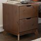 Linon Home Decor Polly 2-Drawer Nightstand in Walnut, , large