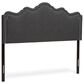 Baxton Studio Nadeen Queen Upholstered Headboard in Dark Grey, , large