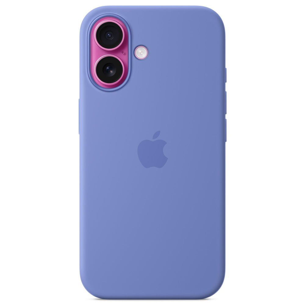 Apple Silicone Case with MagSafe for iPhone 16 in Periwinkle, , large