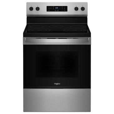 Whirlpool 5.3 Cu. Ft. Freestanding Electric Range with Steam Clean in Stainless Steel, , large