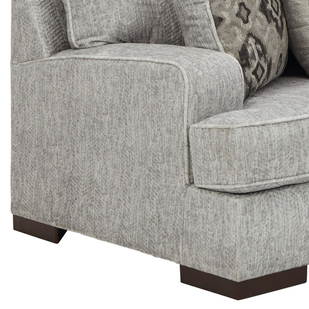 Signature Design by Ashley Mercado Stationary Sofa in Pewter Grey, , large