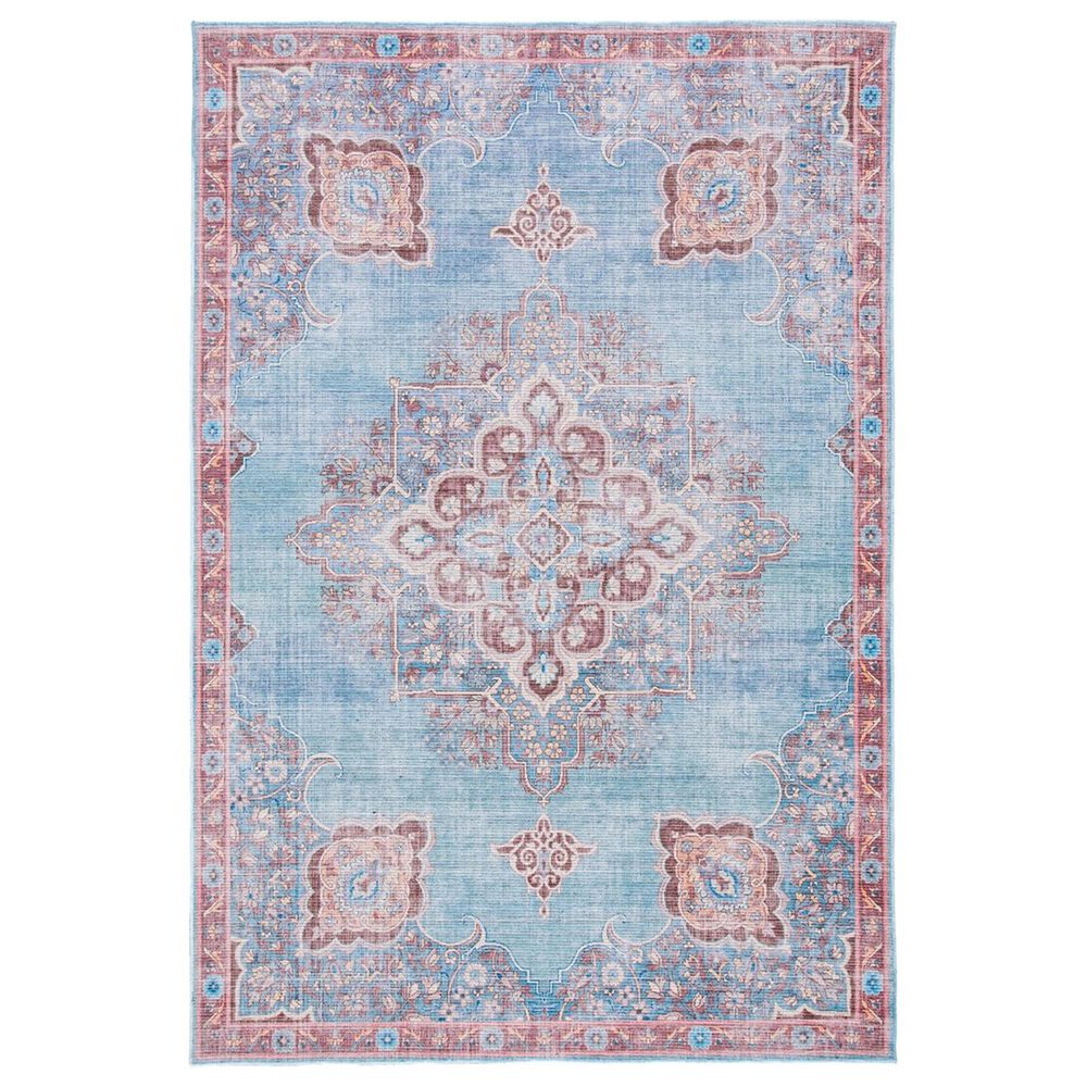 Safavieh Serapi 4" x 6" Blue and Brown Area Rug, , large