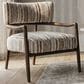 Furniture of America Premier Accent Chair in Malted Linen Stripe, , large