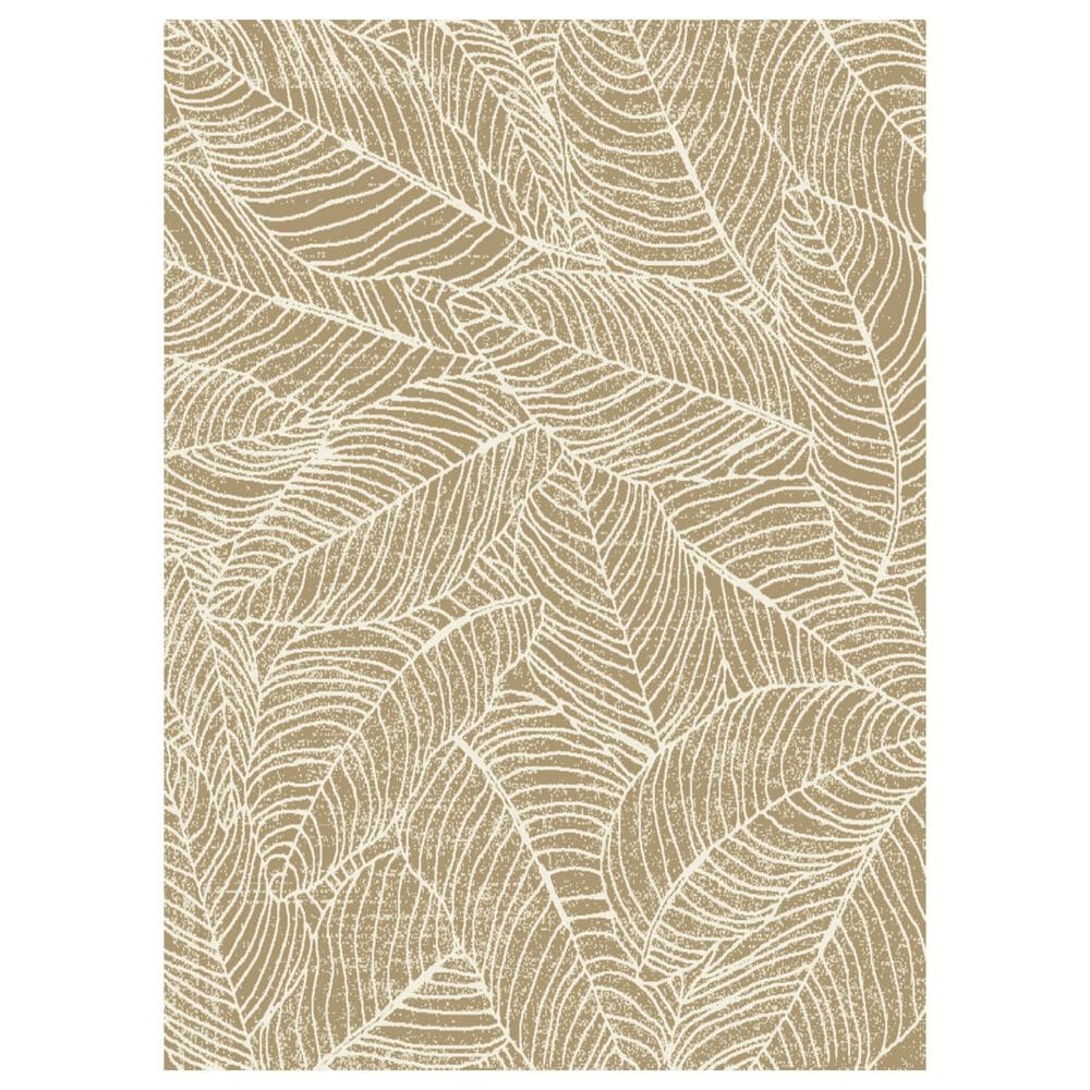 Balta Rugs Sonia Tropical Leaf 7"10" x 10" Cream Area Rug, , large