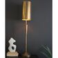 Kalalou Table Lamp with Metal Barrel Shade in Antique Gold, , large
