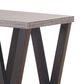 Pacific Landing Higgins V-Shaped End Table in Black and Antique Grey, , large