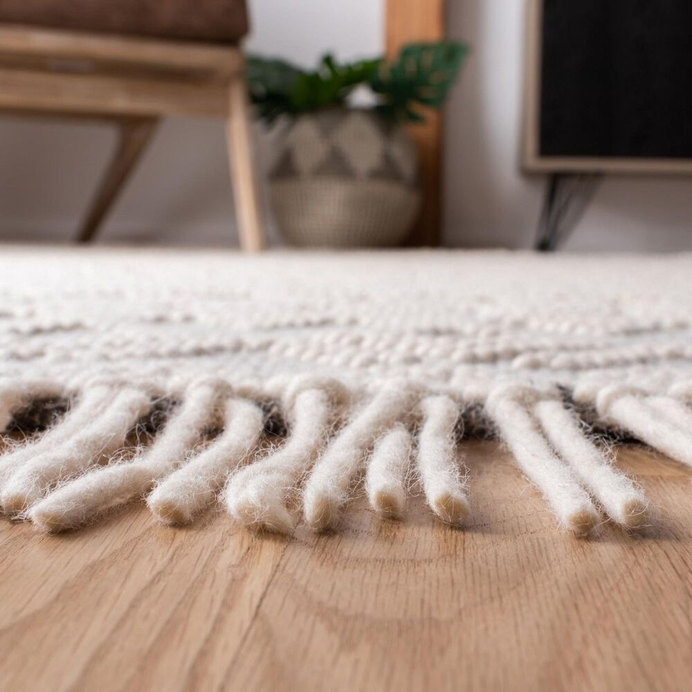 Safavieh Natura NAT351A 2&#39;3&quot; x 8&#39; Ivory and Grey Runner, , large