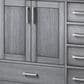 Lexora Home Jacques 80" Double Bathroom Vanity in Distressed Grey with 2 cm White Cultured Marble Top and Rectangular Sinks, , large