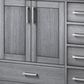 Lexora Home Jacques 80" Double Bathroom Vanity in Distressed Grey with 2 cm White Cultured Marble Top and Rectangular Sinks, , large