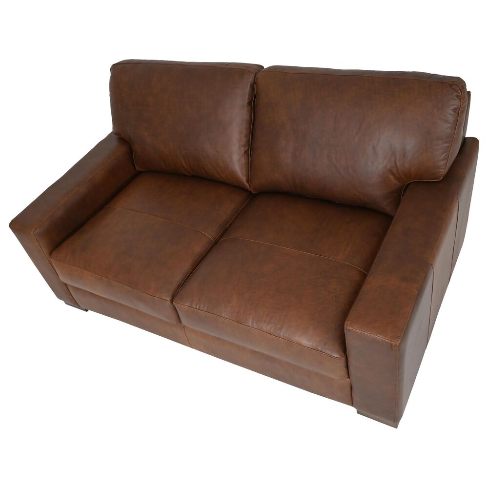 Bordeaux &amp; Co Florence Stationary Loveseat in Academy Hickory, , large