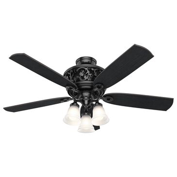 Hunter Promenade 54" Ceiling Fan with Lights in Gloss Black, , large