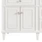 James Martin Vanities Lorelai 72" Double Vanity in Bright White with Single Hole 3 cm White Zeus Quartz Top & Backsplash, , large